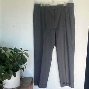 Bill Blass Men's Gray Dress Pants 38x30